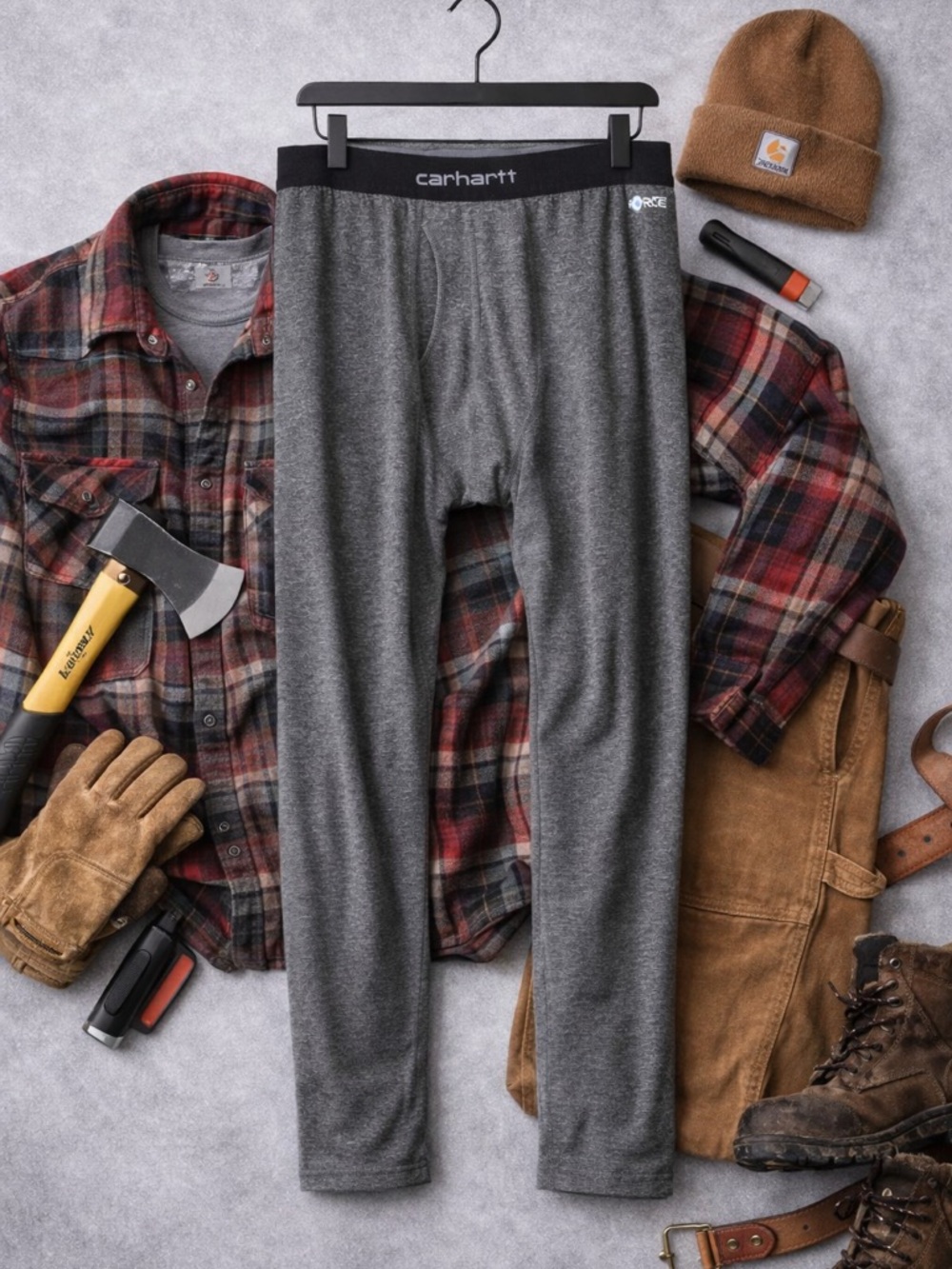 Carhartt Heather Gray Men's Thermal Base Layer Leggings